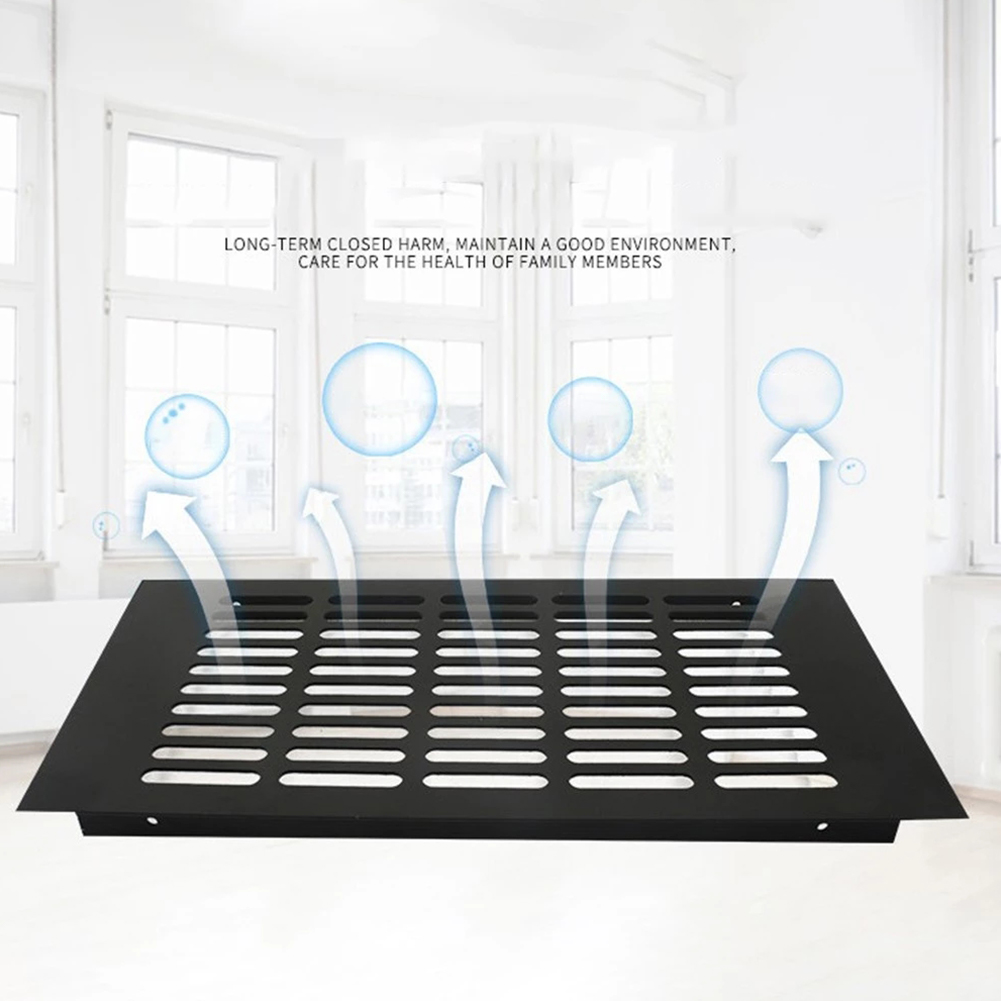 Ventilation Grille Aluminum - 150/200/225/250/300/350/400Mm Brede Ventilatieopeningen Geperforeerd Blad Aluminium
