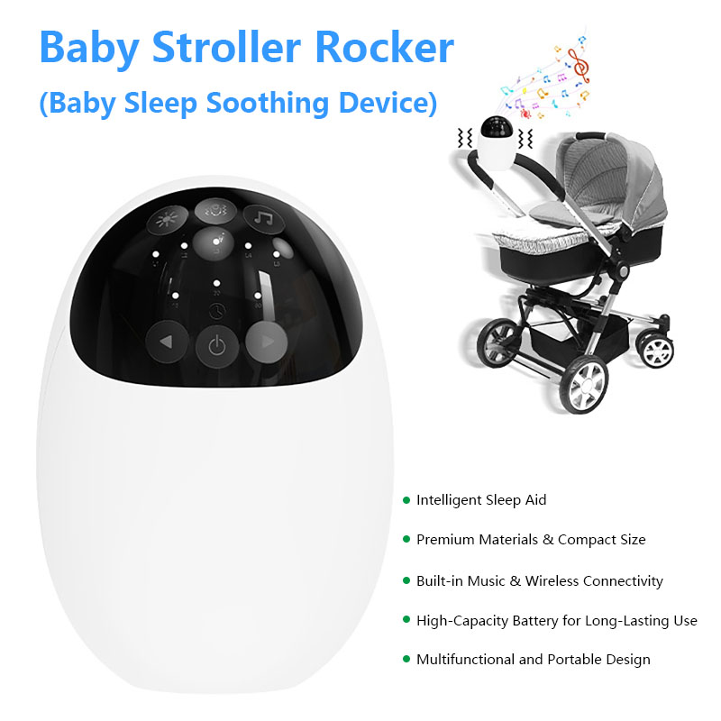 Full Range Speaker - Draagbare buiten-babywieg met nachtlampje, Bluetooth-speaker, witte