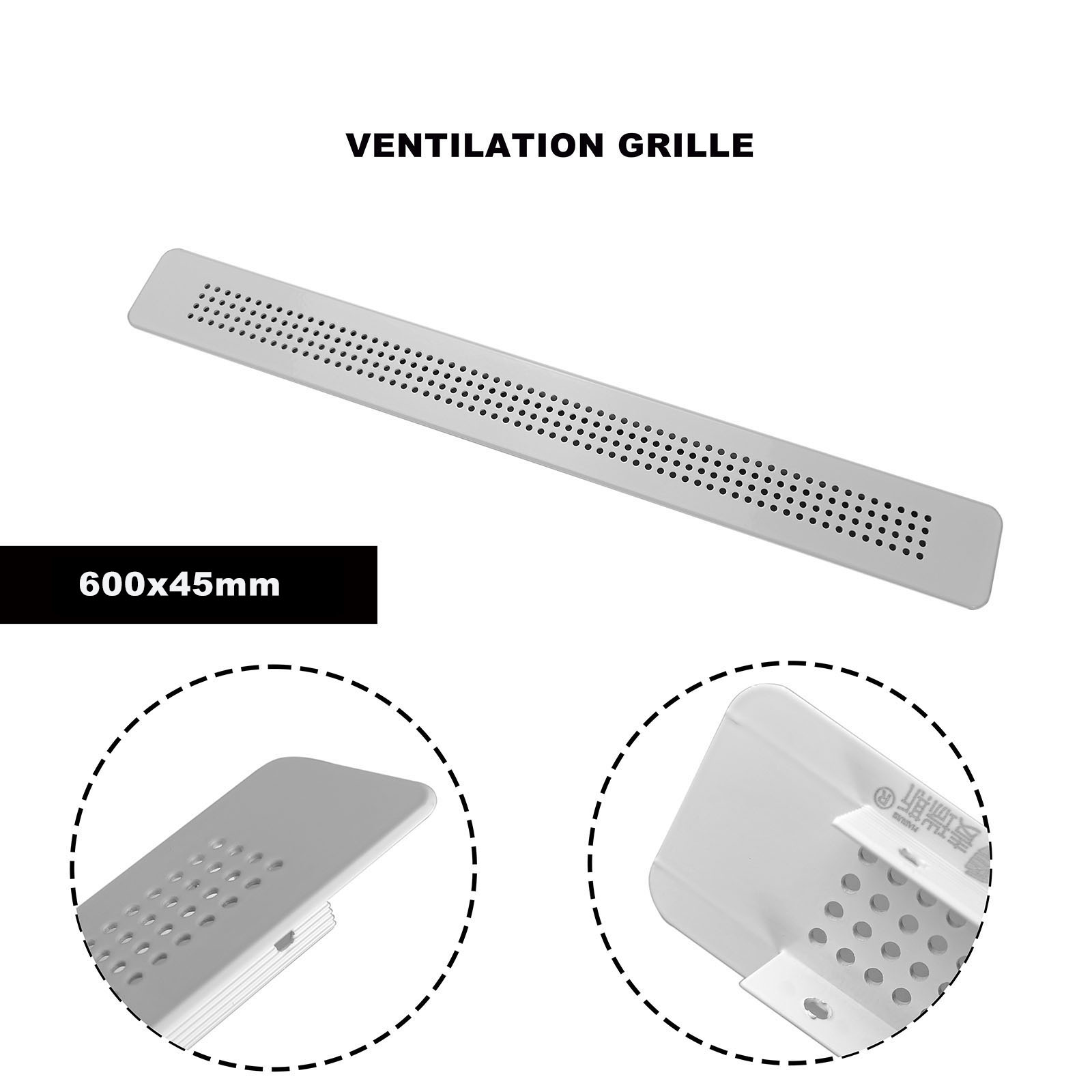 Ventilation Grille Aluminum - Ventilatierooster Metalen ventilatierooster voor raamkozijn Ventilatiegatafdekking