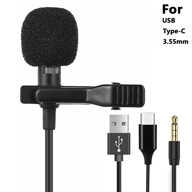 Microphone Capsule - 3,5 mm mini draagbare lavaliermicrofoon voor