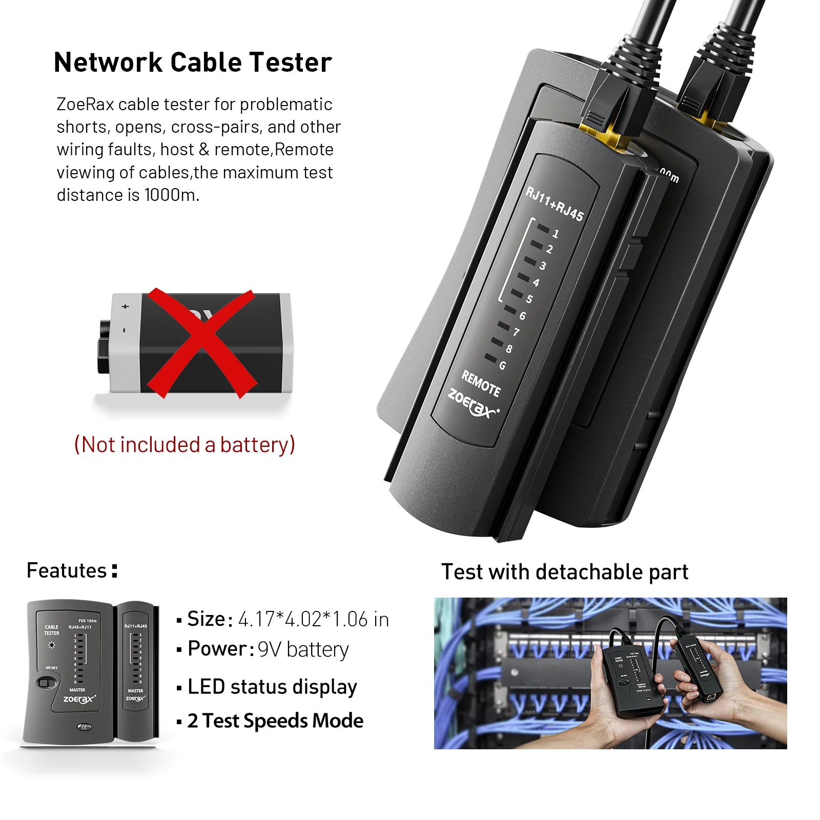 ZoeRax RJ45 CAT6 CAT5E krimpge - Rj45 Jack recensie en prijs