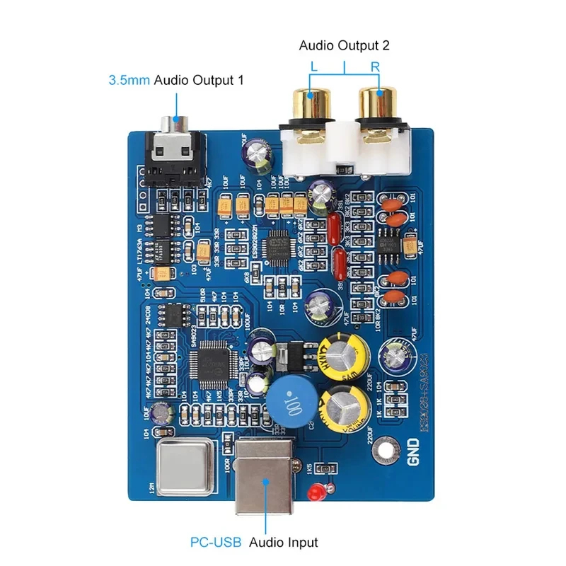 YJ00130 USB Decoder Board ES90 - Audio Amplifier Board recensie en prijs