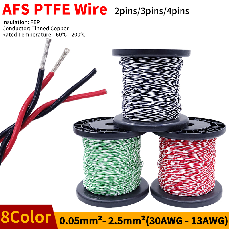 PTFE Draad AFS200 2 pins 26/25 - Audio Jumper Wire recensie en prijs