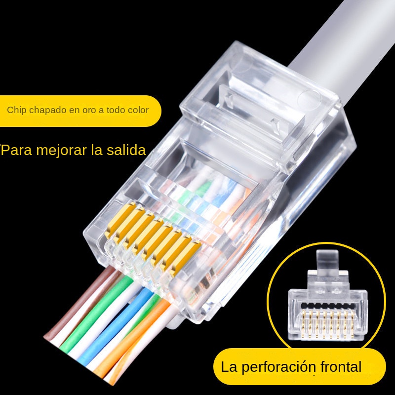 100 stuks RJ45 Cat6 Cat5e Pass - Rj45 Jack recensie en prijs