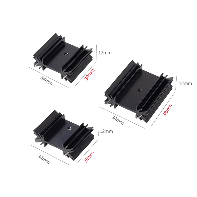 5 stks TO-220 Triode MOS Trans - Heatsink Aluminum recensie en prijs