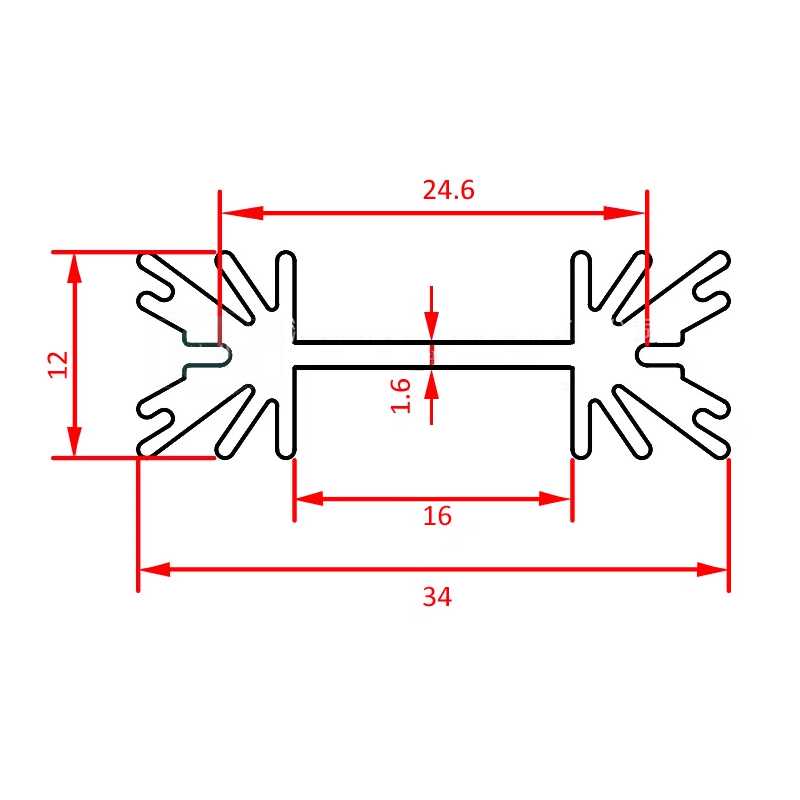 5 stks TO-220 Triode MOS Trans - Heatsink Aluminum recensie en prijs